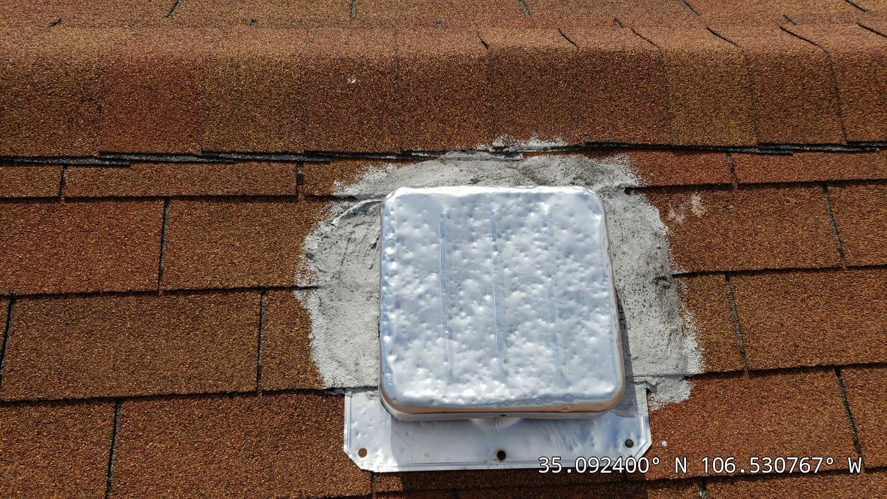 hail damage to vent